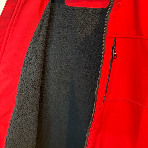 Calvin Klein Red sherpa Lined Jacket Mens L NWOT - Picture 5 of 10